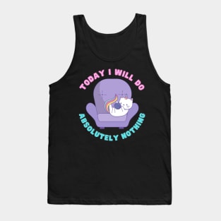 Lazy cat Tank Top